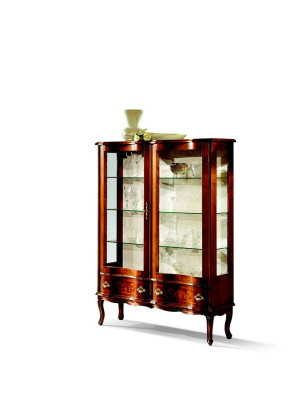 Aparador de vidrio Vitrina barroca Vitrina de madera Vitrinas de lujo Muebles de vitrina Nuevos