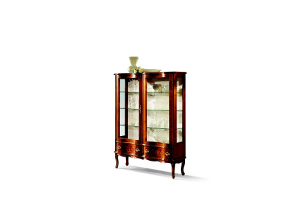 Aparador de vidrio Vitrina barroca Vitrina de madera Vitrinas de lujo Muebles de vitrina Nuevos