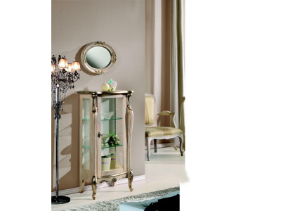 Muebles de madera estilo barroco estanterías armario de cristal vitrina armario de cristal muebles italianos