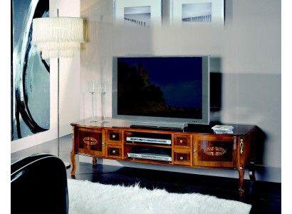 Diseño Aparador TV Mesa Baja RTV Armario Mesa Sala de Estar Mueble de Madera Estilo Barroco Nuevo