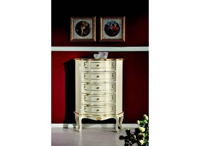 Muebles italianos de lujo estilo barroco blanco armario cómoda muebles de diseñador