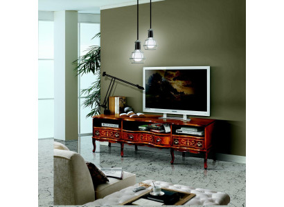 Buffet elegante TV Lowboard largo rtv gabinete Muebles italianos Sala de estar Muebles de madera