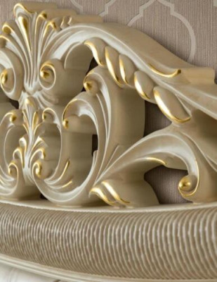 Cama Chesterfield tapizada diseño de lujo doble camas de hotel de madera italiana nuevas
