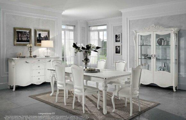 Mesa de comedor de madera real muebles blanco mesa comedor mesas clásicas madera.