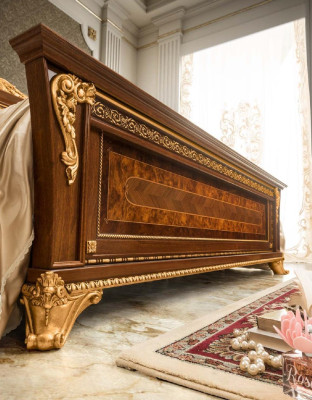 Cama matrimonial camas dormitorios camas de diseño Bizzotto muebles cama de madera maciza nueva.
