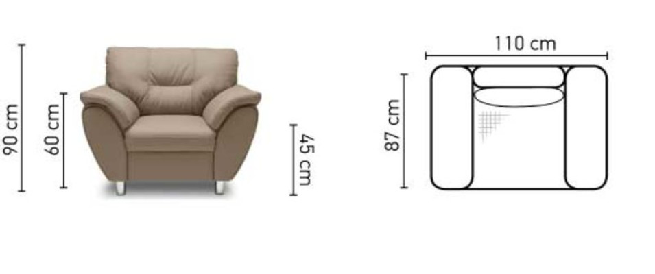 Diseño de sillón club de relajación, sofá lounge, silla, sillón de televisión, sofá tapizado en tela de 1 plaza.
