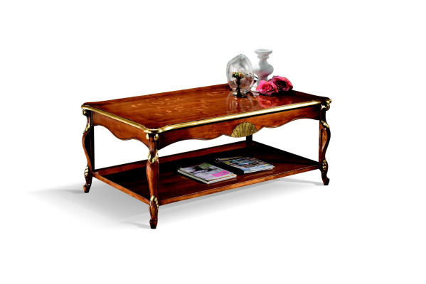 Diseño Madera Muebles Italianos Estilo Barroco Marrón Mesa de Centro Mesa de Sala de Estar Nuevo