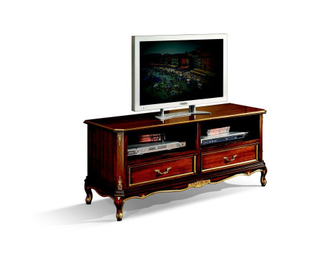 Mueble clásico de lujo de madera para sala de estar, armario para televisión tipo buffet.
