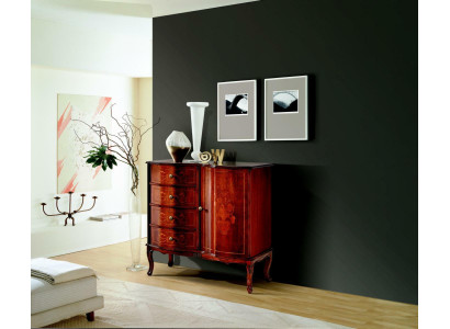 Muebles de madera de lujo de diseño italiano cómoda aparador estilo barroco sideboard