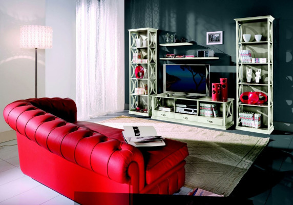 Muebles de lujo barrocos italianos, armario biblioteca estilo clásico nuevo.