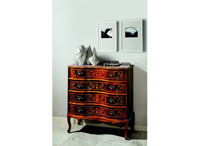 Mobiliario de madera italiano de lujo de diseño: cómoda, armario, aparador en madera maciza.