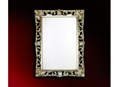 Salón espejo espejo de pared diseñador vestíbulo baño madera vidrio diseño 113x113 nuevo.