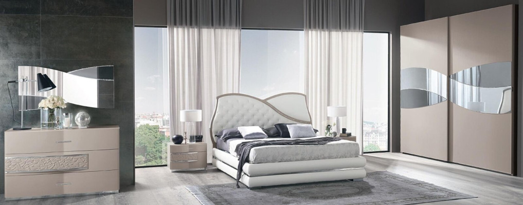 Cama Estructura de la cama Marco de cama Camas Doble Lujo Cama doble Blanco Diseño moderno