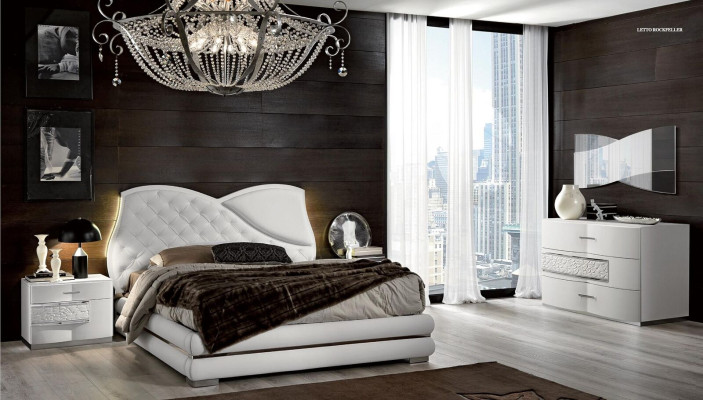 Cama de lujo Muebles clásicos Camas Estructuras de cama Doble Moderno Cama doble Moderna