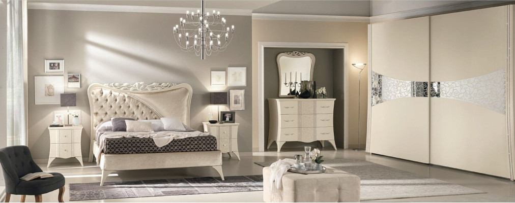 Cama doble de lujo Marco de la cama moderna Diseño de dormitorio Cama de lujo Marcos de cama Camas