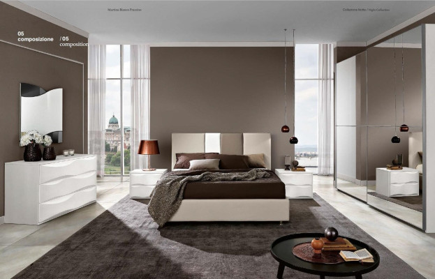 Set de lujo de cómoda con espejo, conjunto de cómoda consola de madera diseño moderno blanco