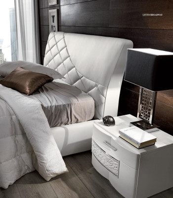 Cama Estructuras de cama Marco de cama Camas Doble Lujo Cama doble Blanco Diseño moderno