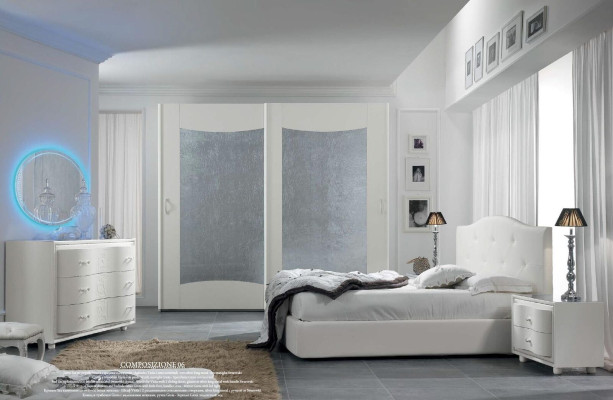 Cómoda blanca dormitorio muebles de madera Cómodas Nuevas Diseño italiano Bizzotto