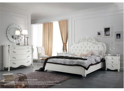 Cama Estilo Dormitorio Camas Madera Muebles Italianos Diseño Clásico Art déco