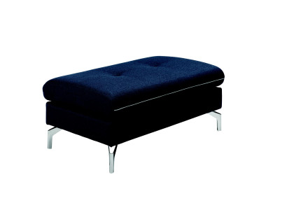 XXL Club puf de tela para pies Lounge puf otomano de textil.