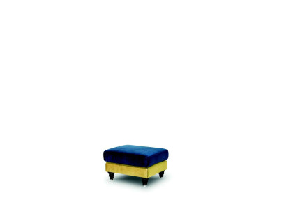 Taburete de pie Lounge Hocker XXL Club Ottomane Pufa Cuero Textil Otomano Diseñador Nuevo