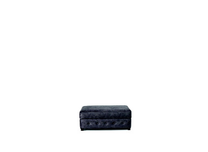 XXL Club Pufa Reposapiés Club Lounge Taburete Cuero Otomano Diseñador Textil