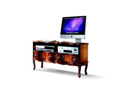 Sala de estar muebles de madera aparador tv mueble bajo rtv armario barroco nuevo.