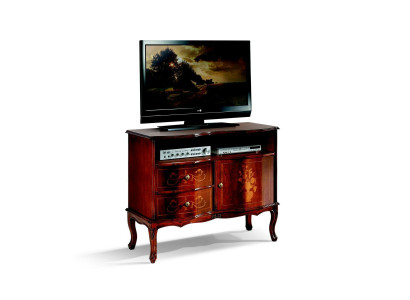Aparador de TV, Mueble de TV bajo, Armario de TV italianos para el salón, muebles de madera nuevos.