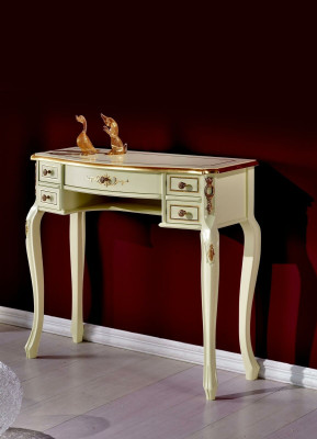 Diseño de muebles de lujo Secretario de estilo antiguo de mesa de barroco de madera de muebles italianos nuevos.