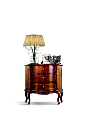 Muebles italianos diseñan cómoda armario marrón muebles de lujo de madera estilo barroco