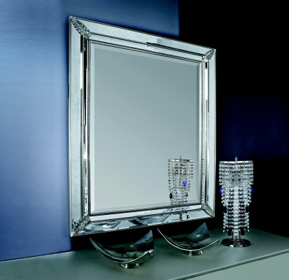 Espejo de pared clásico con marco de madera en estilo antiguo espejo barroco Muebles italianos nuevos