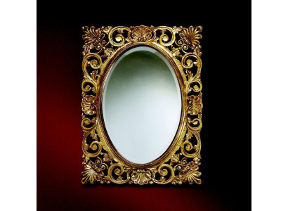 Espejo de pared con marco de madera de diseño clásico barroco rococó marco de madera grande