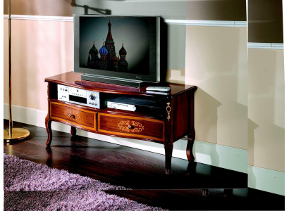 Mueble de televisión, mueble bajo para TV, armario, mesa de sala de estar, muebles de madera clásicos nuevos.