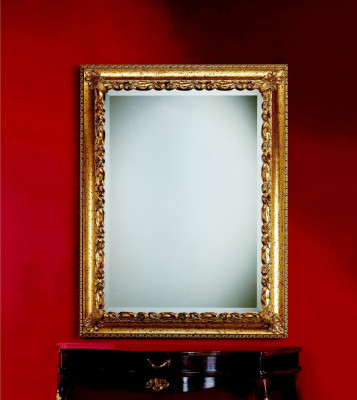 Diseño espejo XXL espejo de pared Marco de madera real Espejo colgante Muebles de lujo Barroco