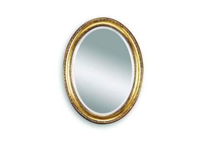 Medusa Espejo Oval Diseño Baño Espejo de Pared Redondo Barroco Rococó Marco de Madera