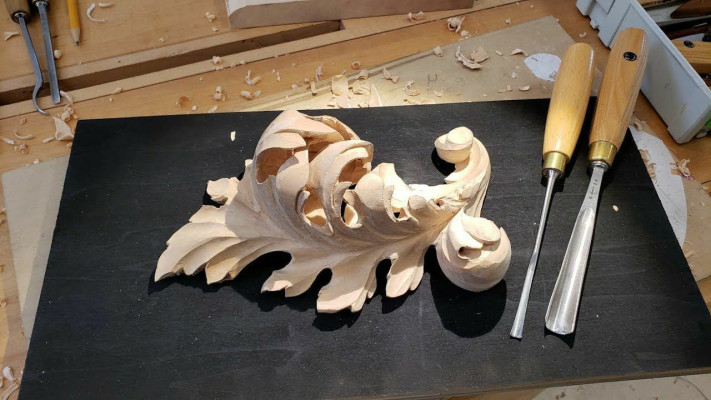 Muebles de lujo de madera para sala de estar.
