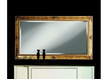 Espejo de diseño clásico Espejo de pared Retro Barroco Rococó Marco de madera dorado