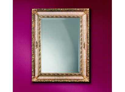 Espejo de pared clásico con marco de madera, mueble espejo 94x184 diseño barroco rococó nuevo.