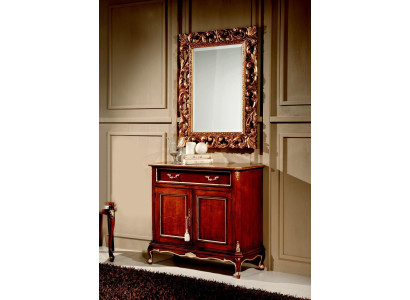 Diseño xxl de espejo grande Espejo de pared Marco de madera real Espejo colgante Muebles de lujo