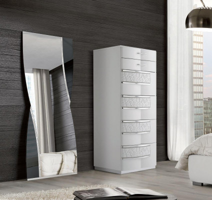 Cómoda Aparador Cómodas 6 cajones Armario Alto Armario Madera Muebles Italia