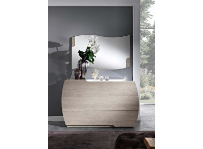 Cómoda con juego de espejo, grupo de madera de cómodas de dormitorio moderno, nuevo set.