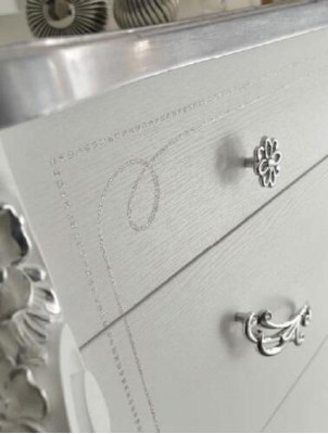 Cómoda blanca estilo de madera muebles cómodas nuevos diseño de muebles italiano MobilPiu