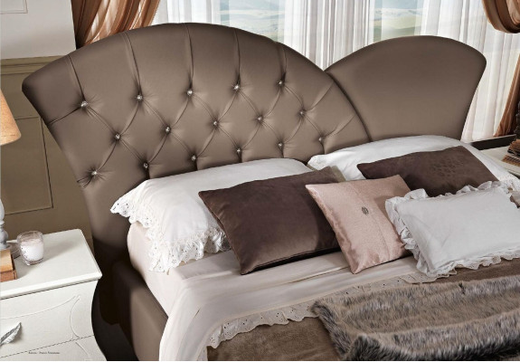 Diseño de muebles camas Muebles Italia Cama Cama doble Madera natural Dormitorio Madera