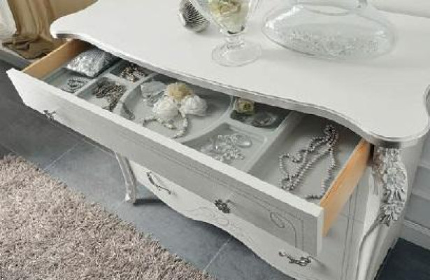 Cómoda blanca estilo de madera muebles cómodas nuevos diseño de muebles italiano MobilPiu