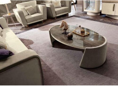 Mesa de café Mesa Auxiliar Diseño Sala de estar Madera Sofá Café Italiano