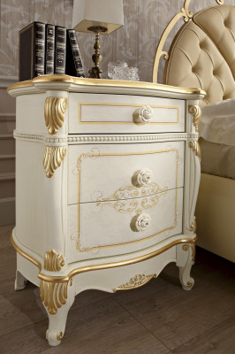 Mesita de noche Muebles macizos Nuevas consolas italianas Diseño Mesa auxiliar Mesas