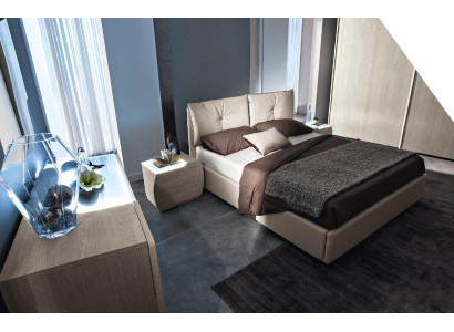 Cama doble, camas, muebles, decoración, armazones de cama, dormitorio, moderno, lujo, nuevo.