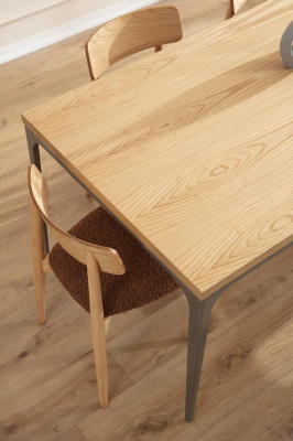 Mesa de comedor marrón Mesa de lujo de estilo comedor clásico moderno Muebles nuevos