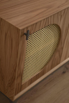 Aparador con espejo Aparador Aparadores Muebles de madera Armario Marrón Nuevo
