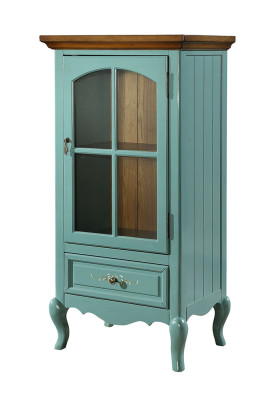 Vitrina clásica Armario Vitrinas Vitrinas Muebles americanos verde